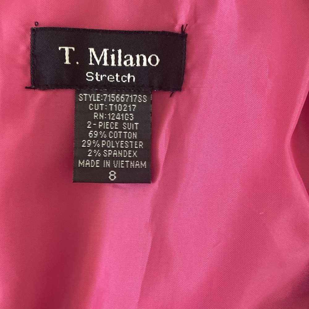 NWT women’s T.Milano stretch two piece suit size 8. - Picture 7 of 13